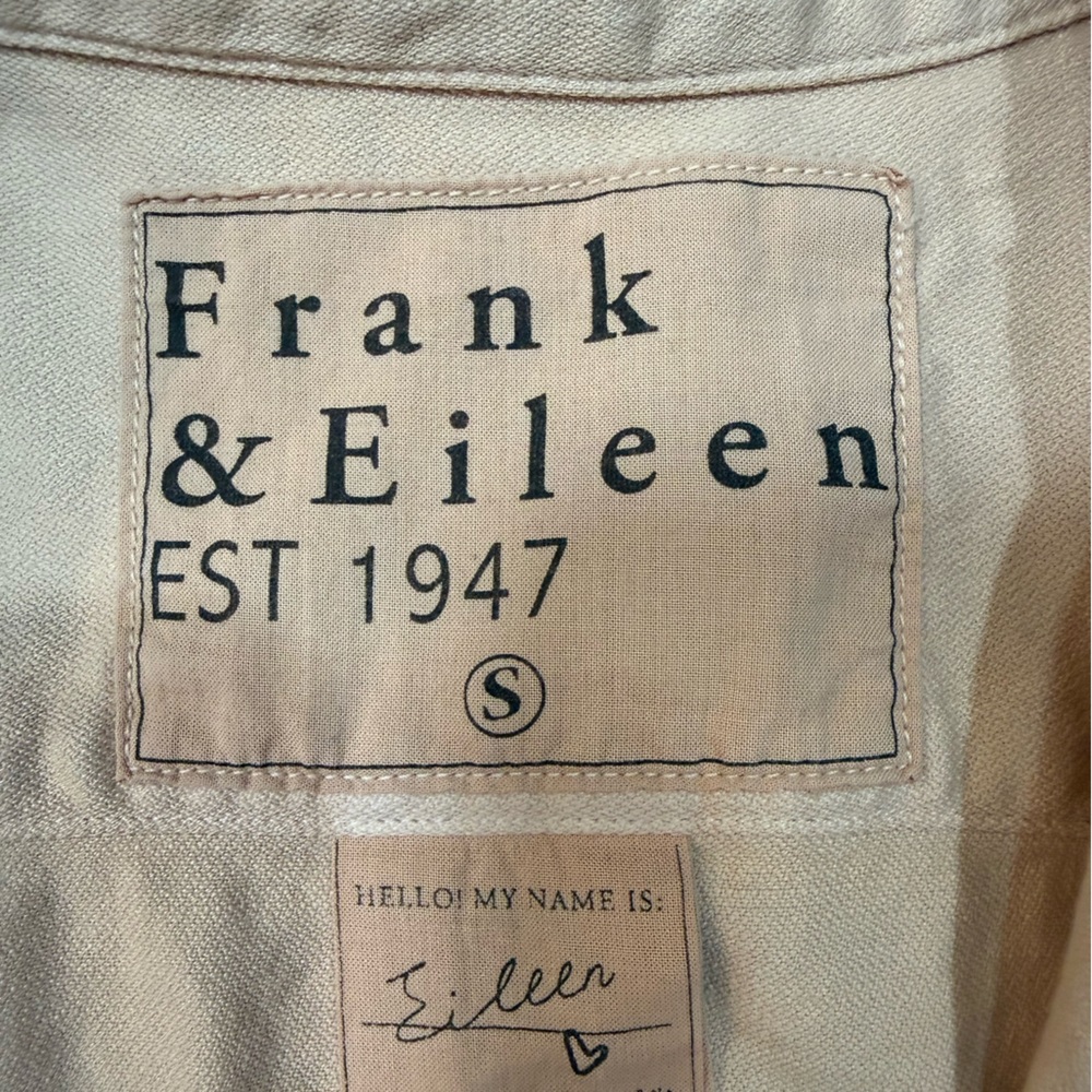 Frank & Eileen Button Down Shirt-Peach-Size Small - Picture 6 of 11